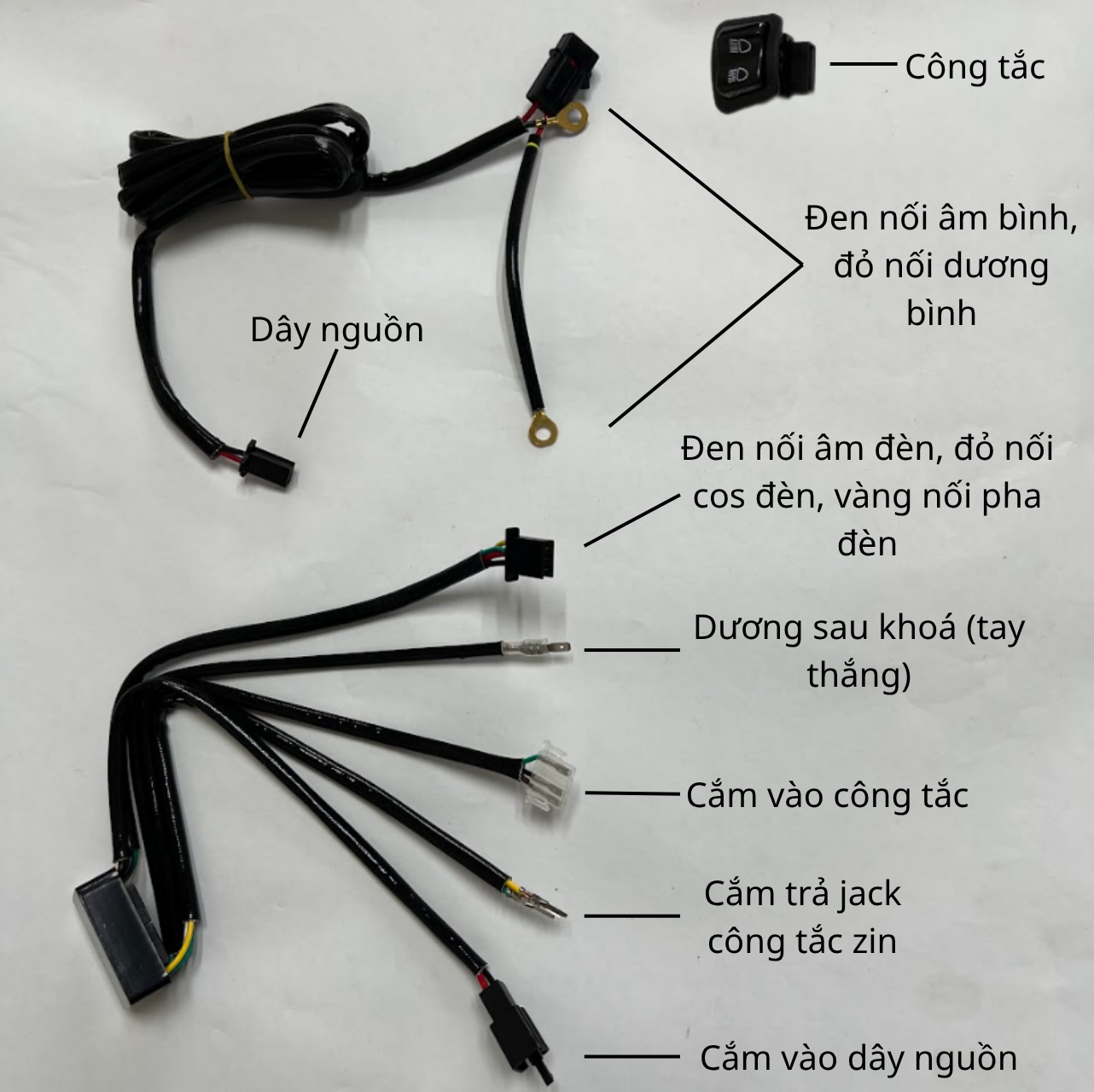 Mạch Passing Đèn Trợ Sáng, Bi Cầu Mini M10 Ultra, Z20, X100...L4 Kết Hợp Tắt Đèn Chính - AB 2016-2019