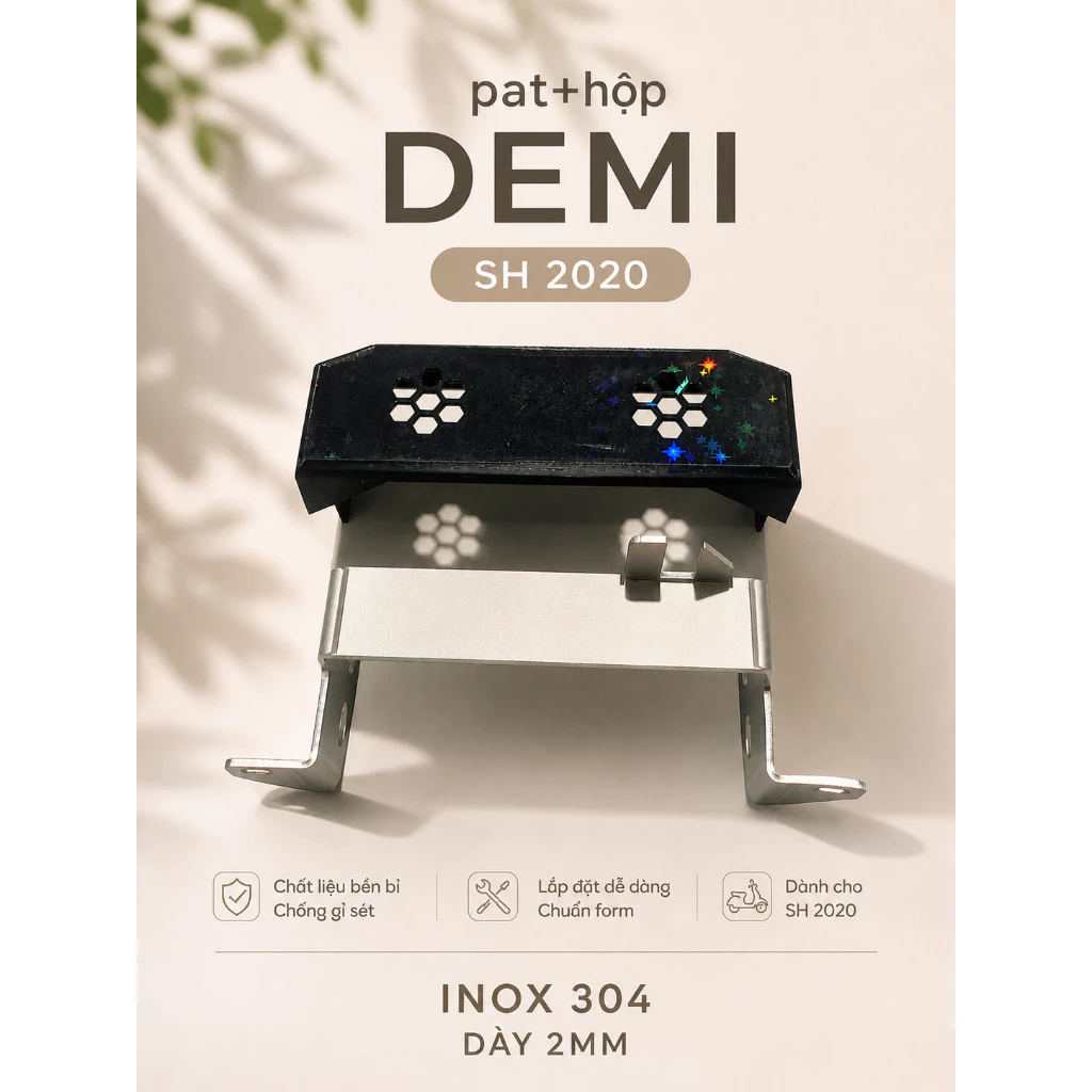 Pát Gắn Đèn Trợ Sáng EX3 Cho Demi Định Vị Sh Việt 20-26 Pát + Hộp Nhựa (1 Bộ)