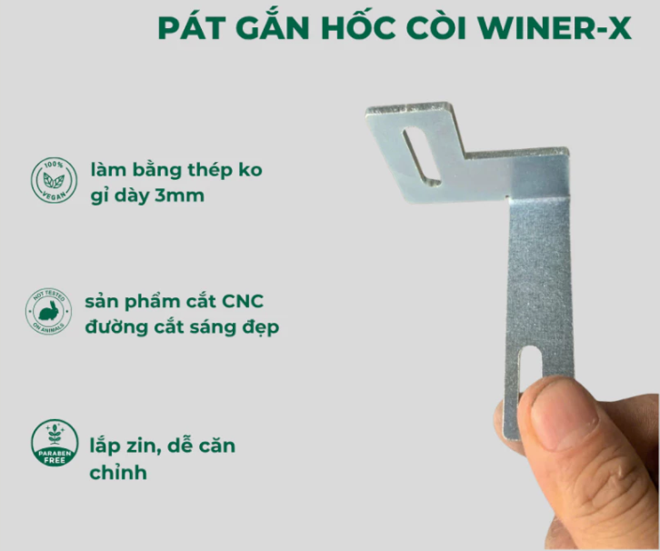 Pát Hốc Kèn Winner X, Pát Hốc Còi Gắn Đèn Trợ Sáng Dạng Treo (HCT) Chất Liệu Thép - 1 Cái