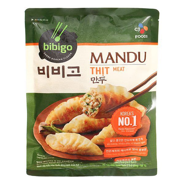 Bánh xếp Mandu Bibigo nhân thịt 350g