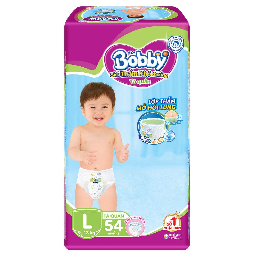 Tã quần Bobby L54 (9-13kg)