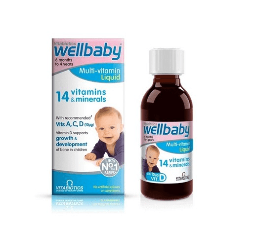 Vitamin tổng hợp Wellbaby cho bé 6Th-4T 150ml (Anh)