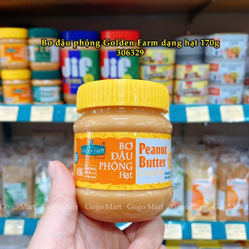 Bơ đậu phộng Golden Farm dạng hạt 170g