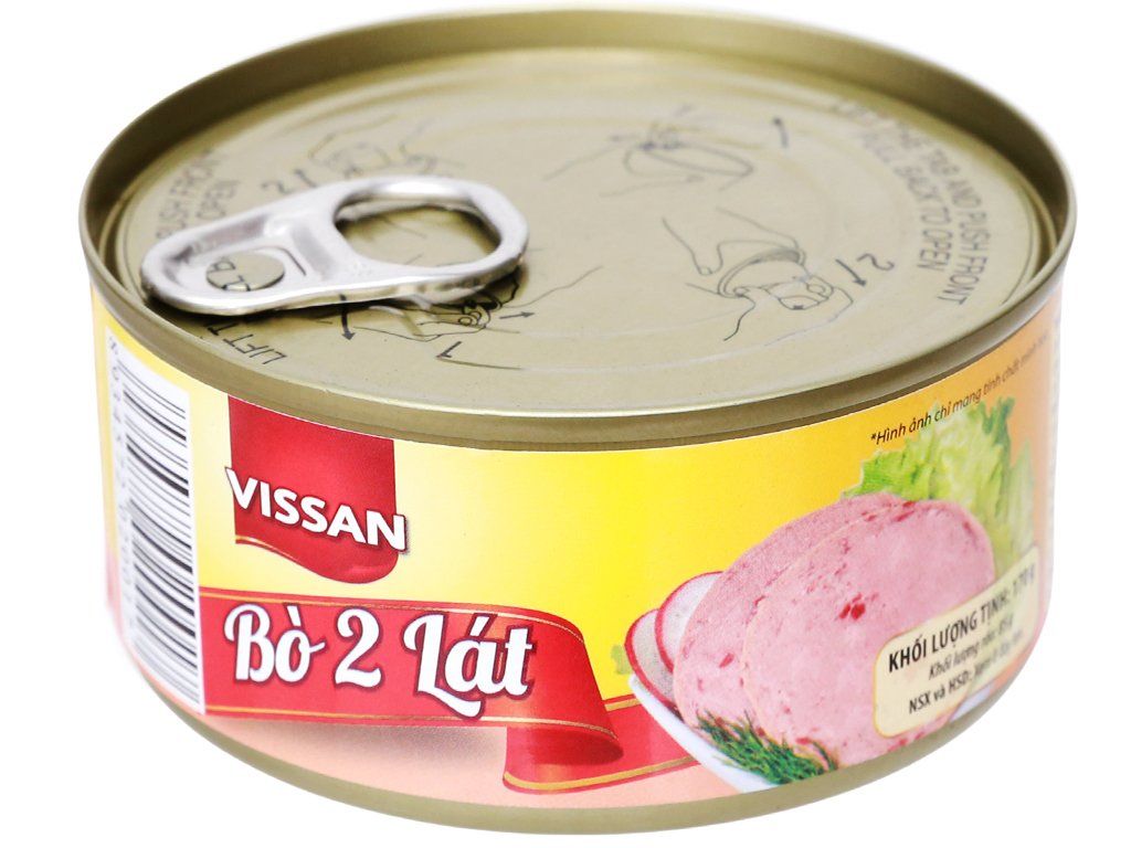 Bò hai lát Vissan 170g