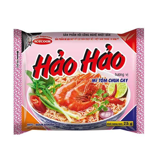 MÌ GÓI hảo hảo Acecook tôm chua cay 75g - THÙNG 30 GÓI