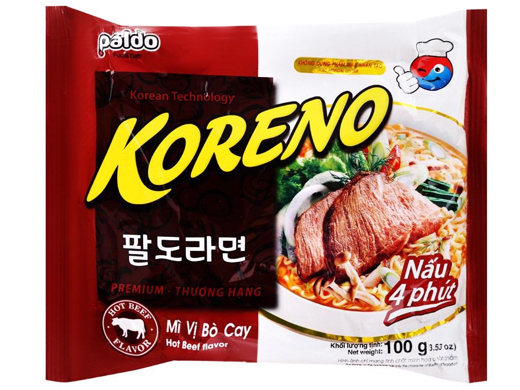 Mì Koreno bò 100g