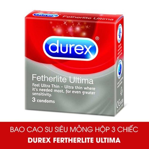 BCS Durex Fetherlite Ultima 3 cái (Anh)