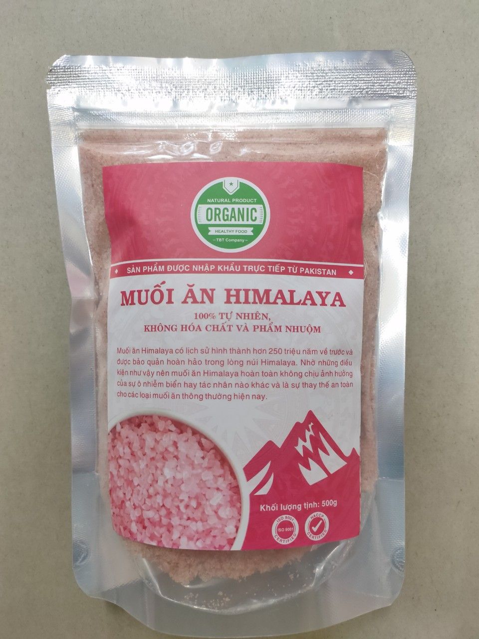 Muối ăn Himalaya mịn 0,5 kg