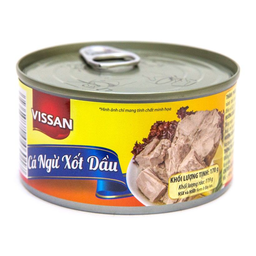 Cá ngừ sốt dầu Vissan 170g