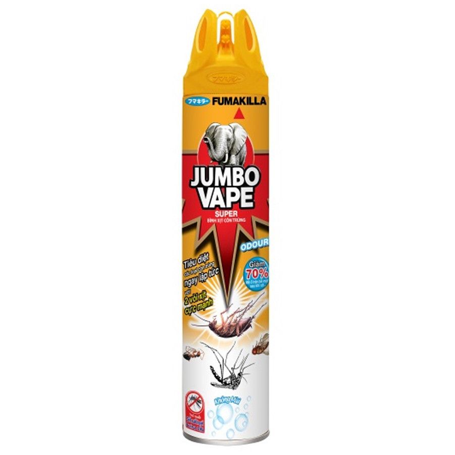 Bình xịt côn trùng Jumbo Vape không mùi 600ml*