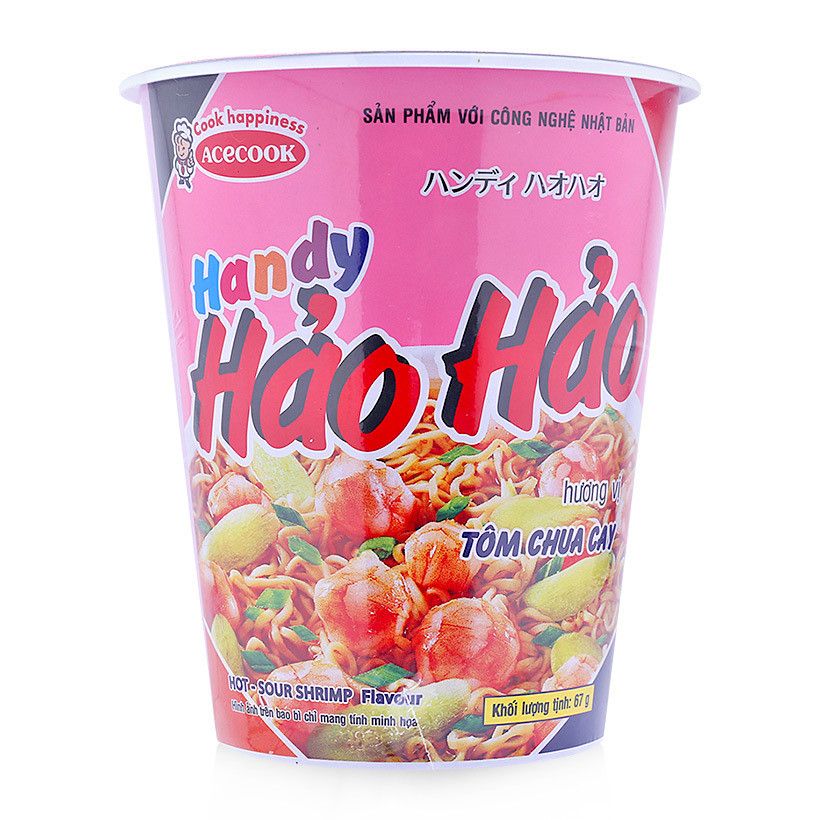 Mì ly Hảo Hảo Acecook chua cay 67g