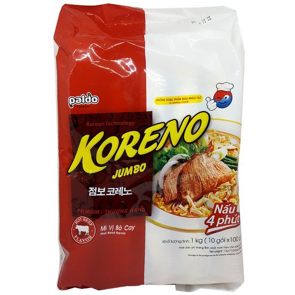 Mì Koreno vị bò cay 1kg (Hàn Quốc)