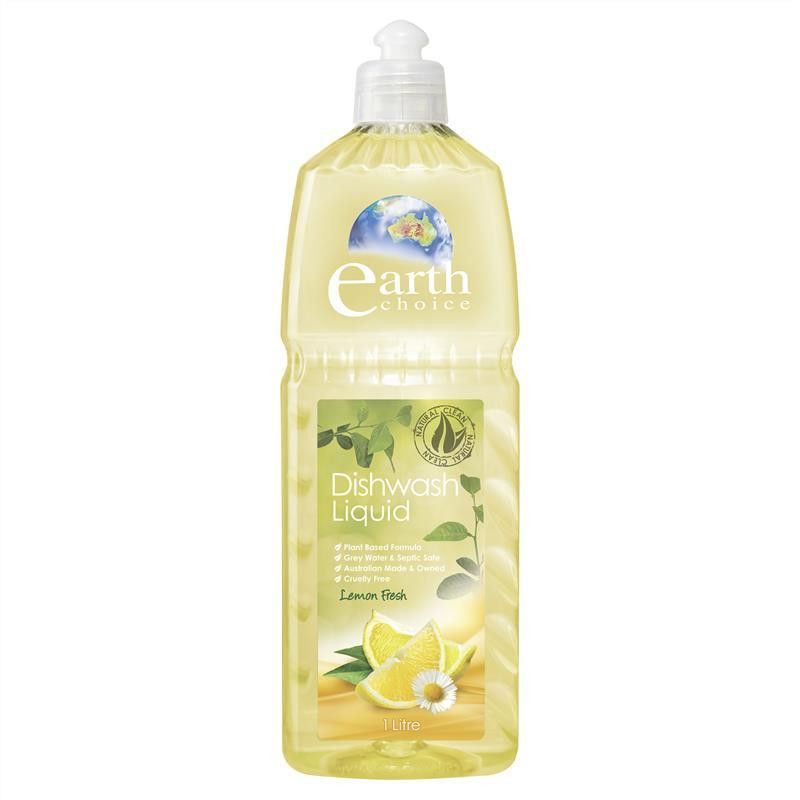 Nước rửa chén cao cấp Earth Choice Lemon Fresh 1L (Úc)