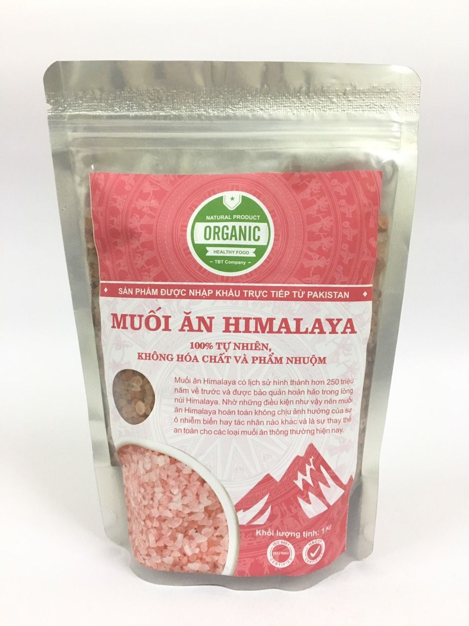 Muối ăn Himalaya hạt 1kg