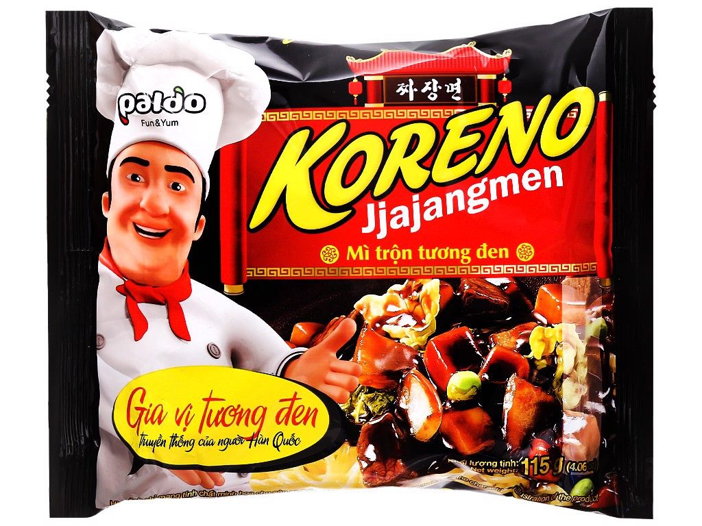 Mì Koreno tương đen 115g