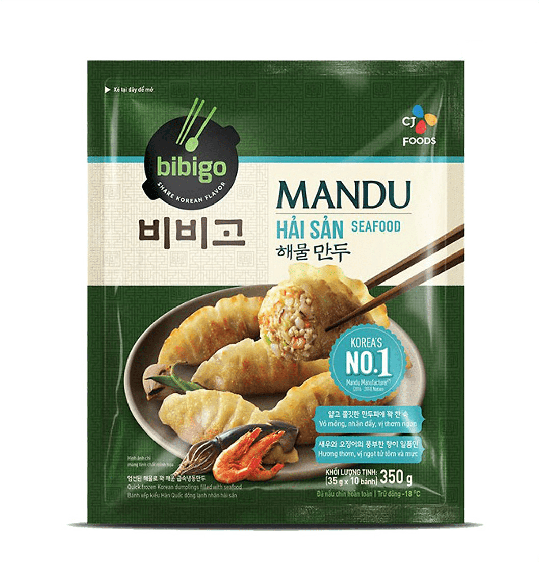 Bánh xếp Mandu Bibigo nhân hải sản 350g