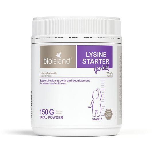 Bột tăng chiều cao Bioisland Lysine cho bé từ 7m-5y 150g (Úc)