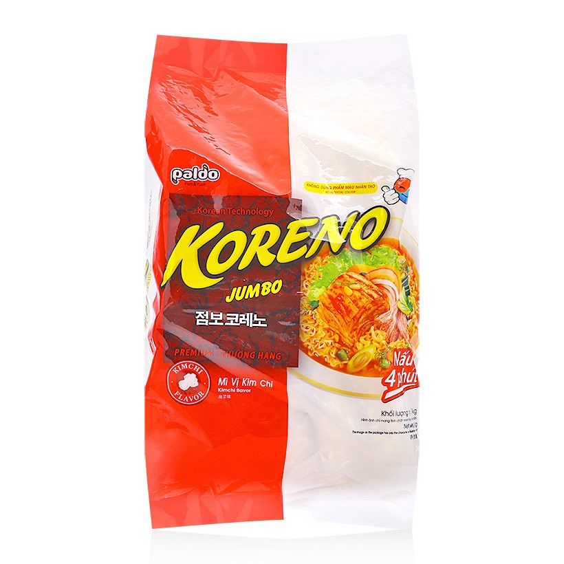 Mì Koreno vị kim chi 1kg (Hàn Quốc)