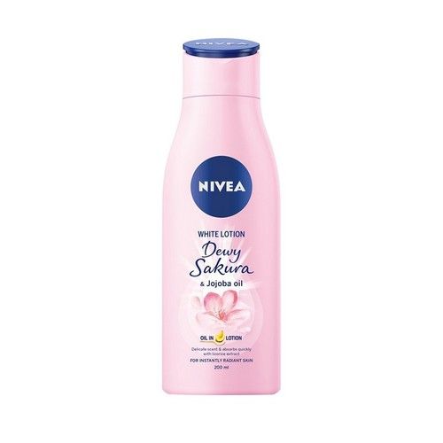 Sữa dưỡng thể Nivea dưỡng trắng Dewy Sakura 200ml (Thái Lan)