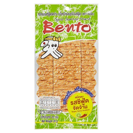 Mực Bento tẩm gia vị hải sản siêu cay 18g (Thái Lan)