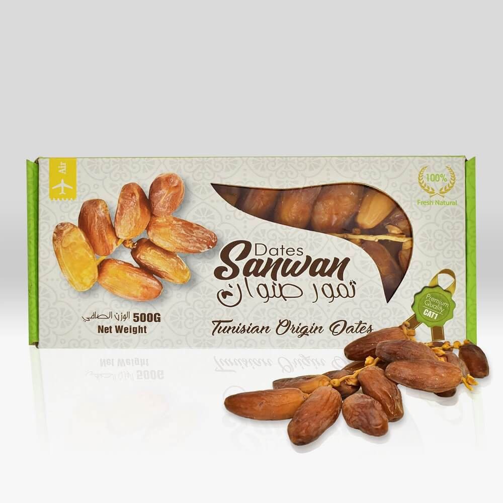 Chà là nguyên cành Sanwan 500g (Tunisia)