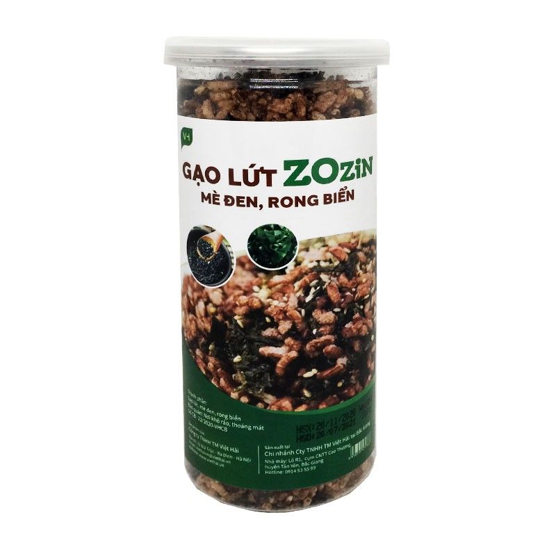 Gạo lứt Zozin mè đen và rong biển 310g