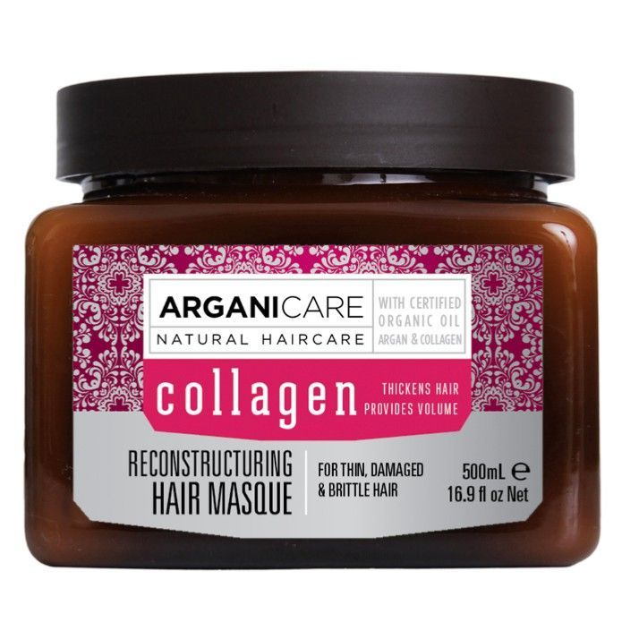 Kem ủ tóc ARGANICARE Collagen siêu mượt 500ml (Pháp)