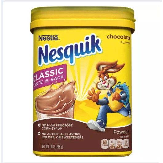 Bột cacao Nesquik Chocolate 285g (Mỹ)