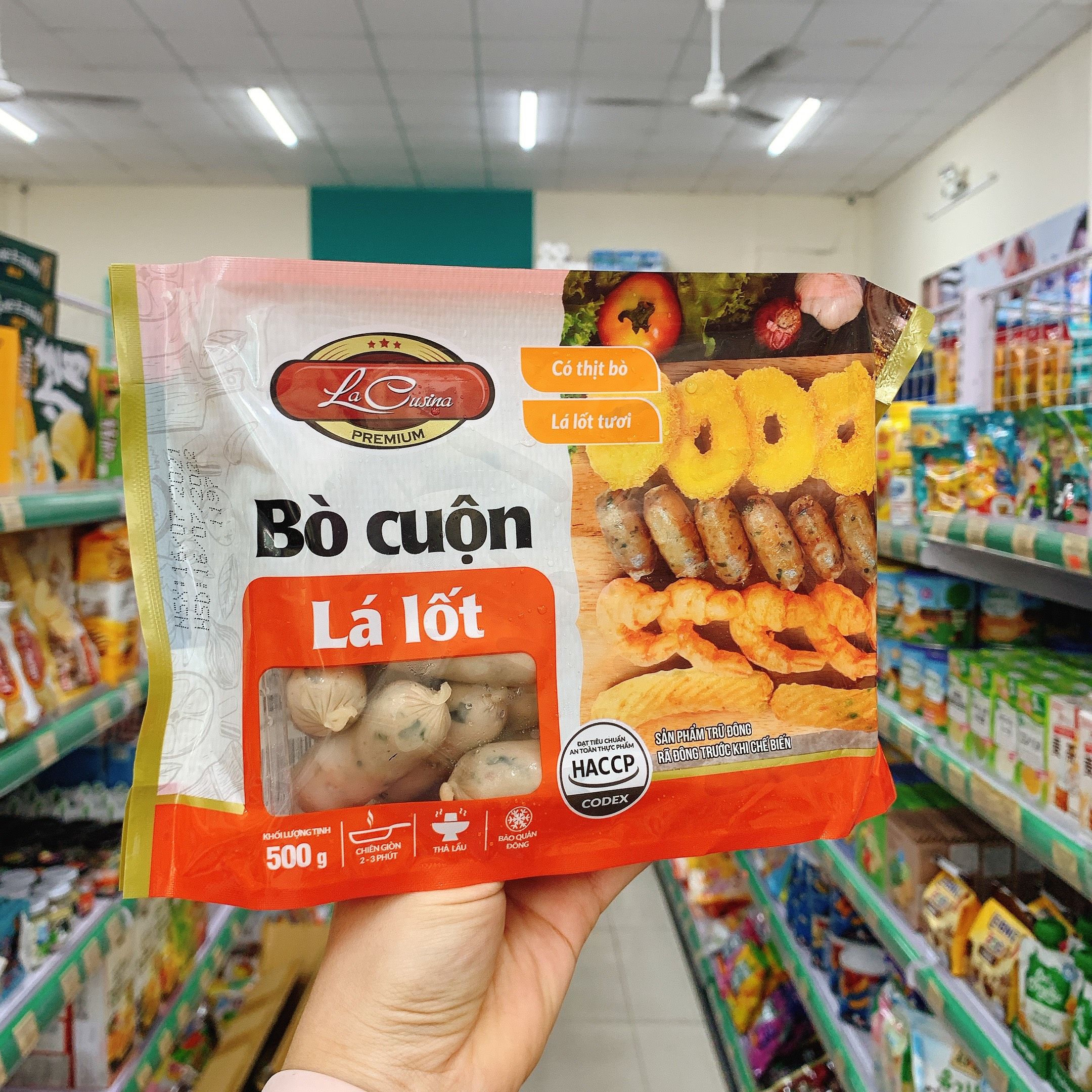 Bò cuộn lá lốt LaCusina 500g