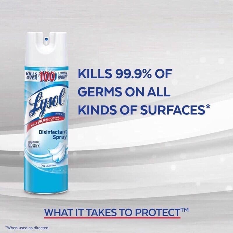 Xịt Lysol diệt 99.9% vi khuẩn 538g (Mỹ)