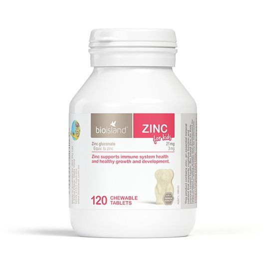 Bioisland Zinc bổ sung kẽm cho bé từ 1y+ 120 viên (Úc)