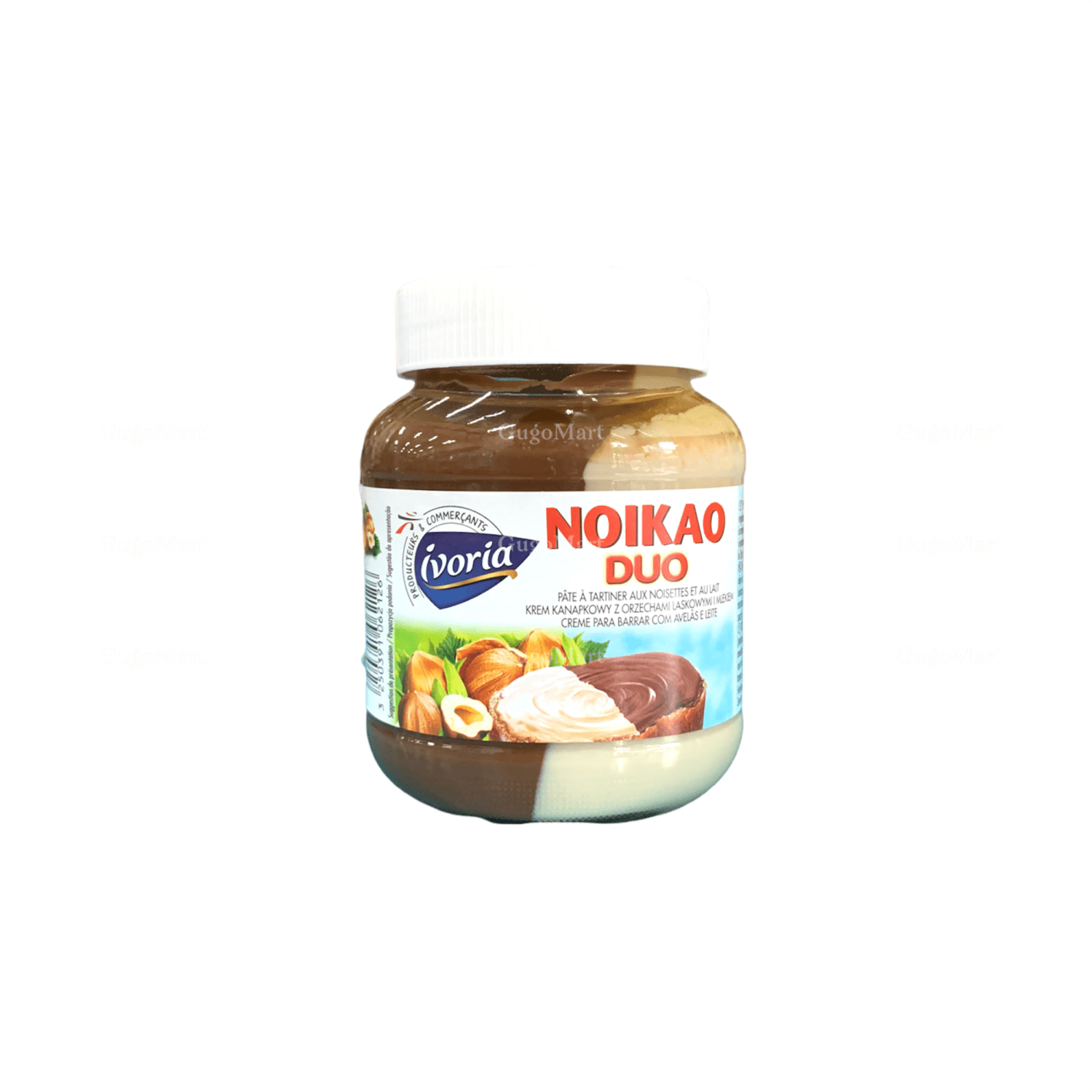 Bơ Ivoria Noikao chocolate sữa hạt phỉ 400g (Pháp)