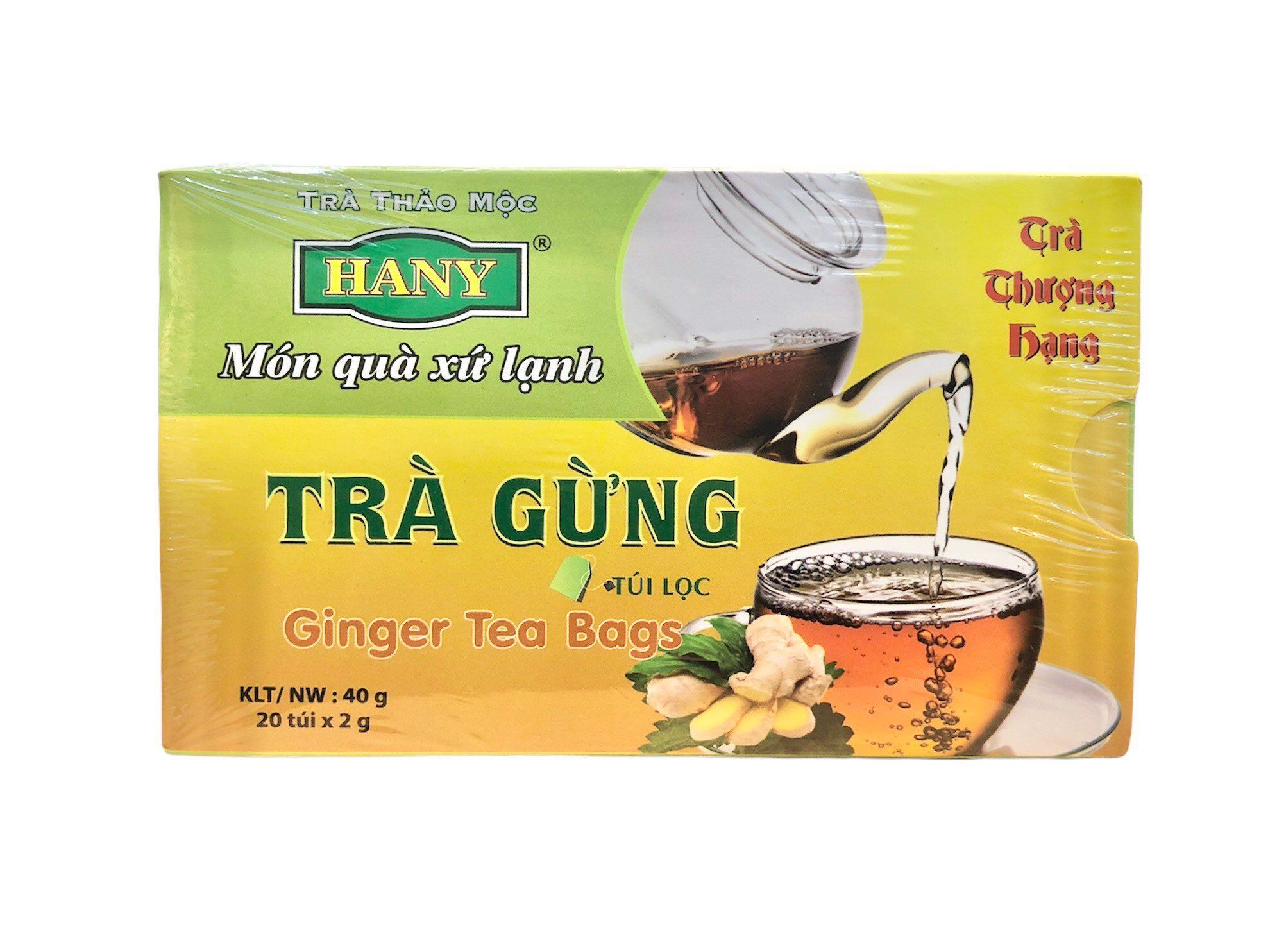 Trà gừng túi lọc Hany 40g