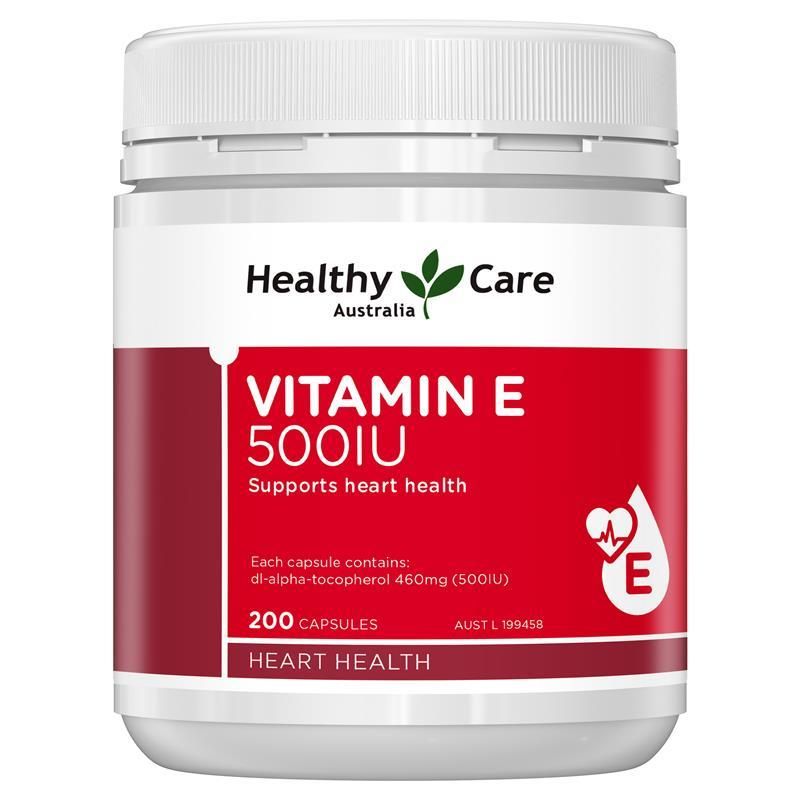 Healthy Care Vitamin E 500IU 200 viên (Úc)