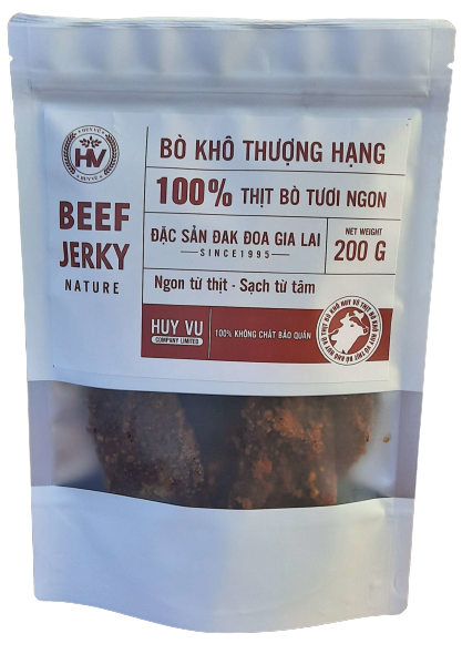 Khô bò miếng thượng hạng Huy Vũ 200g