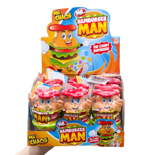 Kẹo đồ chơi Mr Chaos hình hamburger 10g (Hà Lan)