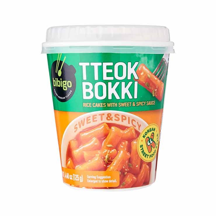 Bánh gạo Bibigo Tteok Bokki sốt cay ngọt 125g (Hàn Quốc)