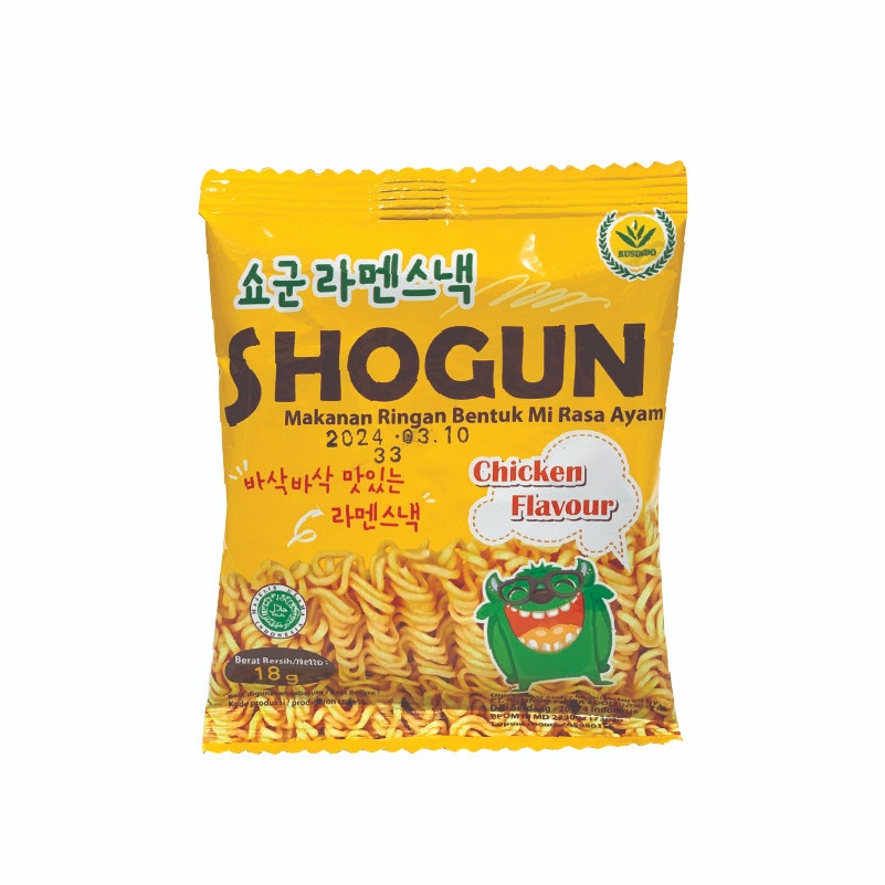 Snack mỳ tôm ăn liền Shogun 18g (Indonesia)