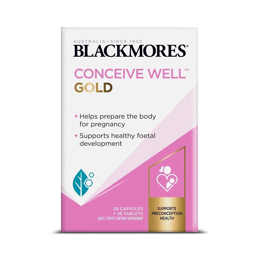 Viên uống thụ thai Blackmores Conceive Well Gold 56 viên (Úc)