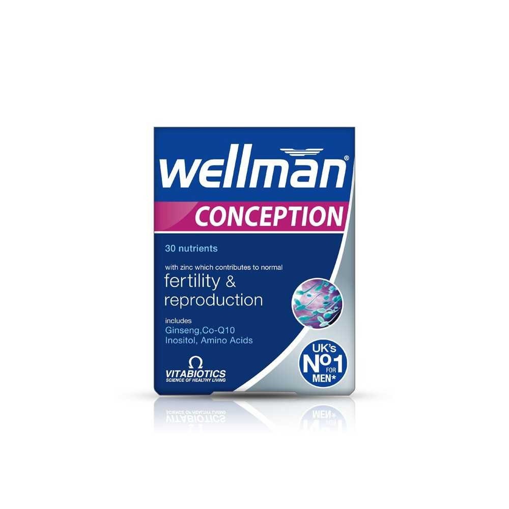 Vitabiotics Wellman hỗ trợ sinh sản dành cho nam 30 viên (Anh)