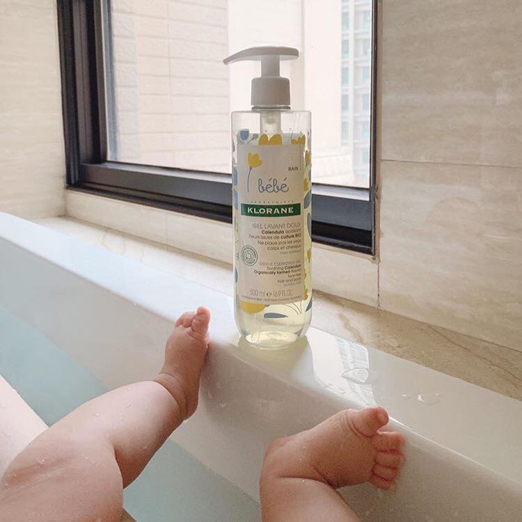 {Tách lẻ} Tắm gội cho bé Klorane Bebe CÓ vòi 500ml (Pháp)