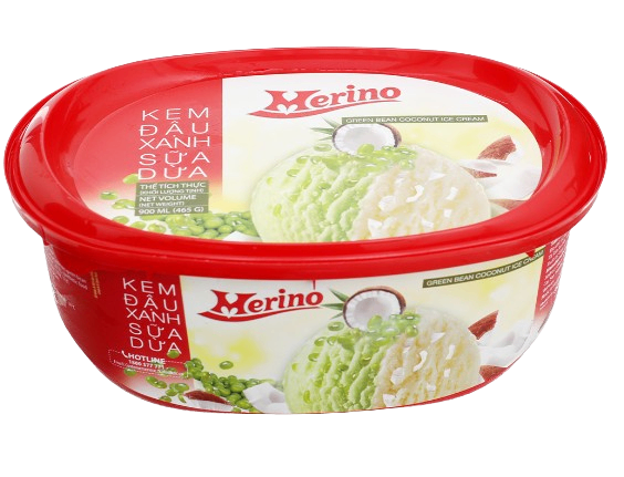 Kem hộp Merino đậu xanh sữa dừa 900ml