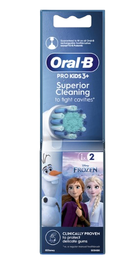 Set 2 đầu thay Bàn chải đánh răng điện Oral-B cho bé từ 3 tuổi Frozen (Đức)