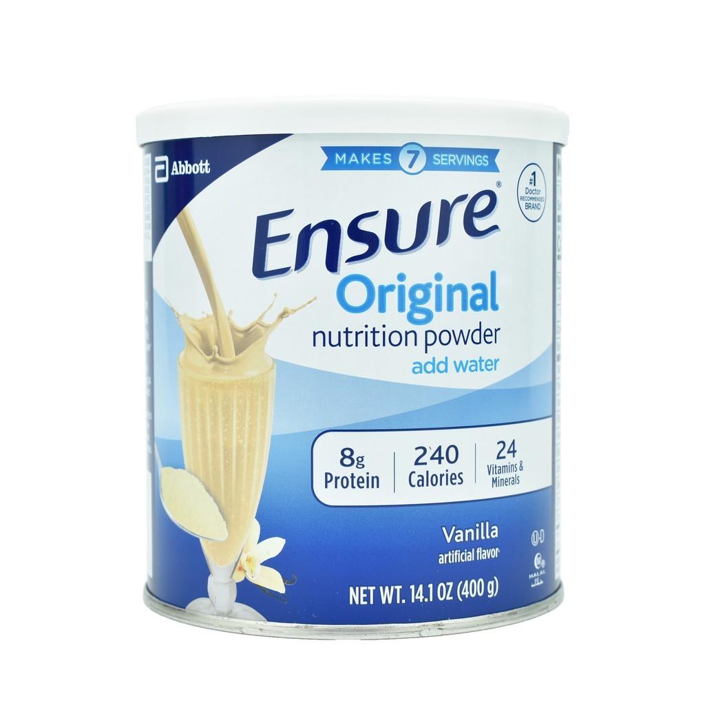 LON Sữa bột Ensure vani 400g (Mỹ)