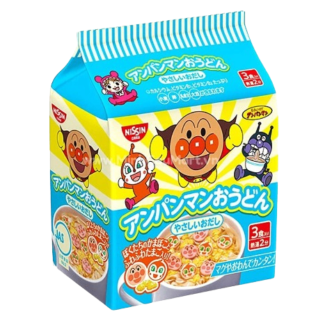 Mì chú hề Nissin Anpanman vị hải sản cho bé từ 12m 3 vắt 90g MẪU MỚI (Nhật Bản)