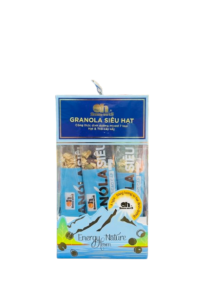 Granola siêu hạt Mix 7 loại hạt và trái cây sấy Oh Smile Nuts 315g