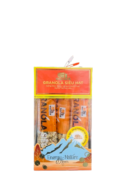 Granola siêu hạt Mix 6 loại hạt và trái cây sấy Oh Smile Nuts 315g