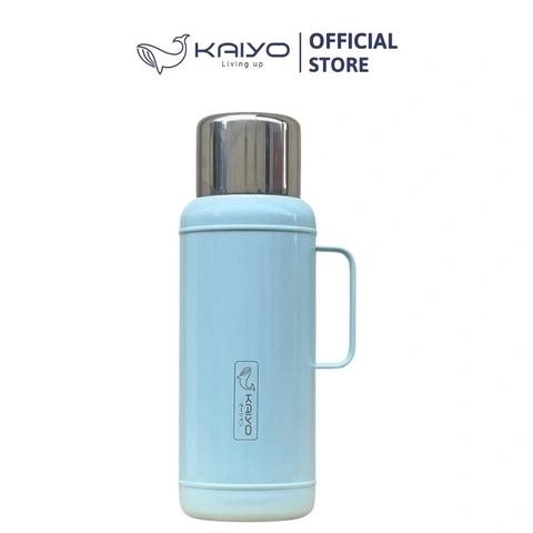 Phích giữ nhiệt 2 lớp inox Kaiyo Thermos Flask MÀU XANH NGỌC 2.2L (NKTQ)