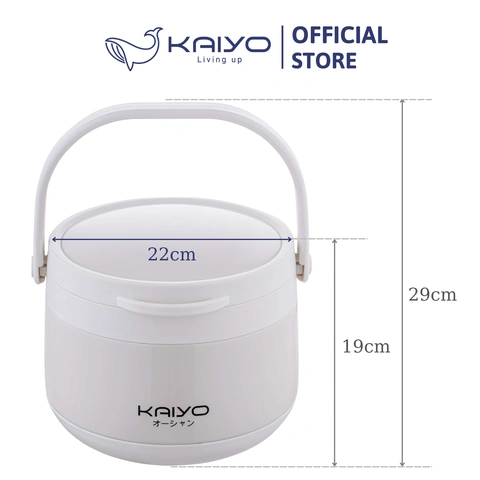 Nồi ủ chân không Kaiyo màu trắng 3L (NKTQ)