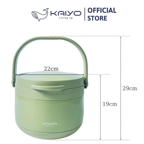 Nồi ủ chân không Kaiyo màu xanh 3L (NKTQ)